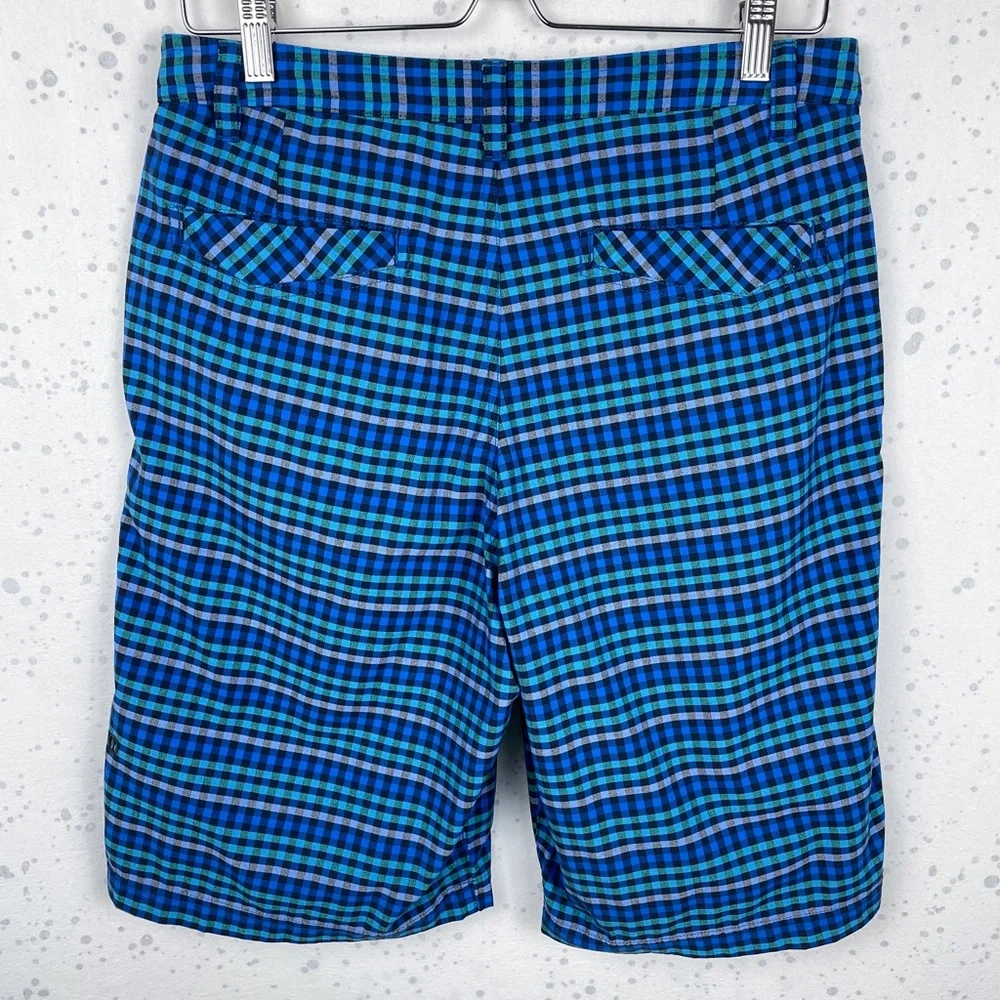 Lululemon Kahuna Shorts Blue Plaid 32